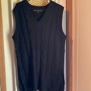 Black sweater vest